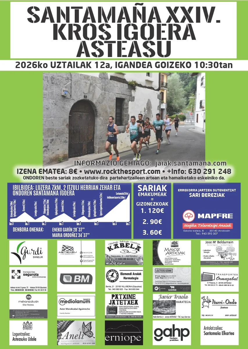 SANTAMAÑAKO XXIV. KROS IGOERA 2026